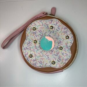 Betsey Johnson Pastel Sprinkle Donut Wristlet “Luv Betsey” collection (Mint)